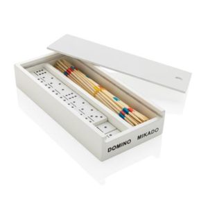 Deluxe mikado/domino in wooden box- Games