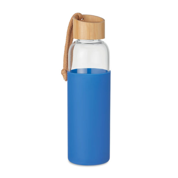 Glass Bottle with Bamboo Lid